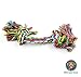 Set of Four Interactive Cotton Rope Dog Toys - For Chewing and Playing