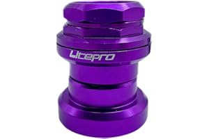 NEWMIND MTB Bike 1 1/8" External Headset Sealed Cartridge Bearings Bowl Set, Bike Replace Component - Purple