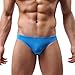 NEARTIME Men's Underwear, Transparent Ultra Thin Breathable Underwear for Mens (L, Blue)