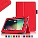 Fintie Premium PU Leather Case Cover for 7 Inch Tablet inclu. NeuTab N7 Pro / NeuTab N7S Pro 7, iRULU eXpro X1 7, Alldaymall A88X 7, Chromo Inc 7, Dragon Touch Y88X 7, NPOLE Tablet 7, Red