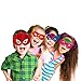 WEEPA Superhero Party Mask, 26 pcs Cosplay Masks Party Supplies for Boys and Girls