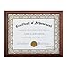 RPJC Solid Wood Document or Certificate Frames High Definition Glass and Display Diplomas 8.5x11 Inch Standard Paper Frame Brown