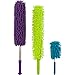 Microfiber Hand Dusters Set| 3-Pack| 1x Telescopic/Extendable Ceiling Duster, 1x Bendable Duster & 1x Mini Telescopic Duster For Car Use| Heart & Abode House, Kitchen & Automotive Cleaning Supplies