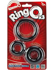 Health and Beauty: Ringo 3 Pack Cockrings 6pc Box - Screaming O