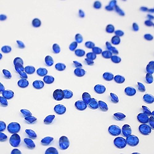 Clear Decorative Wedding Table Scatter Crystals Acrylic Gem Confetti (10mm 500pcs, Dark blue)