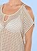 Bestyou Women's Crochet Mini Dress Knit Bathing Suit Bikini Swimsuit Cover Up Tunic Top Swimwear Beachwear (Beige)