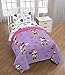 Disney Minnie Mouse Purple Love 4 Piece Twin Bed Set - Includes Reversible Comforter & Sheet Set - Super Soft Fade Resistant Polyester - (Official Disney Product)