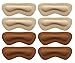 Leather Heel Grips Liner,Non Slip Inserts for Men Women Shoes Too Big,Shoe Filler Improved Shoe Fit and Comfort,Prevent Blisters (Khaki, Thick) (Beige/Brown, Thick)