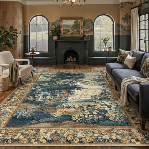 HUGEAR Vintage Bunt Teppich Wohnzimmer 200x300cm Waschbarer