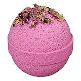 Rose Garden Bubble Bath Bomb by Two Sisters Spa. Large 99% Natural Fizzy For Women, Teens and Kids. Moisturizes Dry Sensitive Skin. Releases Lush Color, Scent, and Bubbles.Handmade in USA