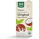 365 by Whole Foods Market, Organic Unsweet Original Coconut Milk, 32 Fl Oz