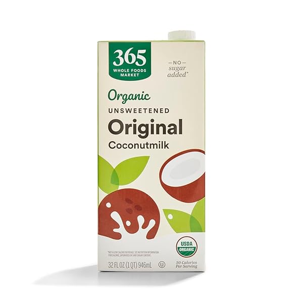 365 BY WHOLE FOODS MARKET, ORGANIC UNSWEET ORIGINAL COCONUT MILK, 32 FL OZ