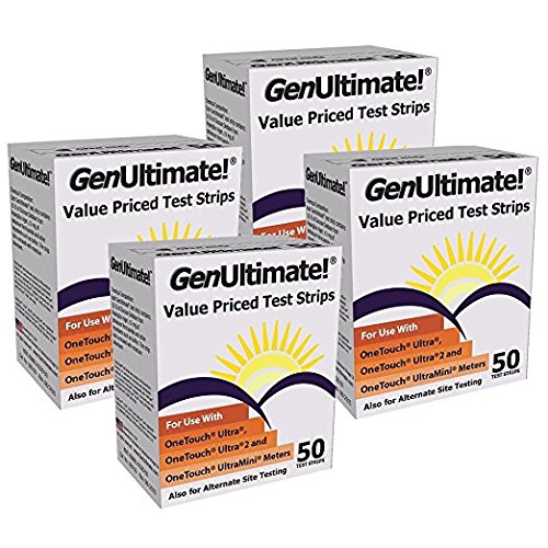 GenUltimate Blood Glucose Test Strips for Use with One Touch Ultra