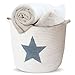 Toy Basket, Storage Baskets, Cotton Rope Large Woven Storage Basket, Blanket Basket, Laundry Basket, Towel Storage, 15x13 Baby Storage Bin, Toy Storage, Storage Organizer, Nursery and Home Decor