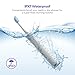 VAVA Electric Toothbrush Clean as Dentist Rechargeable Sonic Toothbrush with 4 Replacement Brush Heads 5 Optional Modes, Built-in Auto Timer, IPX7 Waterproof, FDA Approved, White