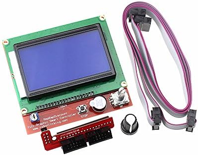 HESAI 3D Printer Kit Smart Parts LCD 12864 Display Monitor Motherboard Blue Screen Module for RAMPS 1.4 Controller Control Panel