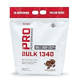 GNC Pro Performance Bulk 1340, Double Chocolate, 12 lbs, Supports Muscle Energy, Recovery and Growth