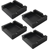 Outdoor Cigar Ashtrays Unbreakable Large Ring Gauge Silicone Ashtrays for Patio Outside Indoor Home Decor with 4 Rest Cigar Holder Ash Tray Minimalistic 4 Pack