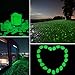 Sunnest 100Pcs Glow in the Dark, Decorative Garden Pebbles for Walkways/Garden/Path/Fish Tank/Aquarium (Green)