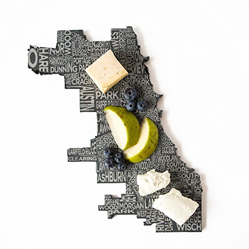 Slate Cheese Board - Etched Chicago