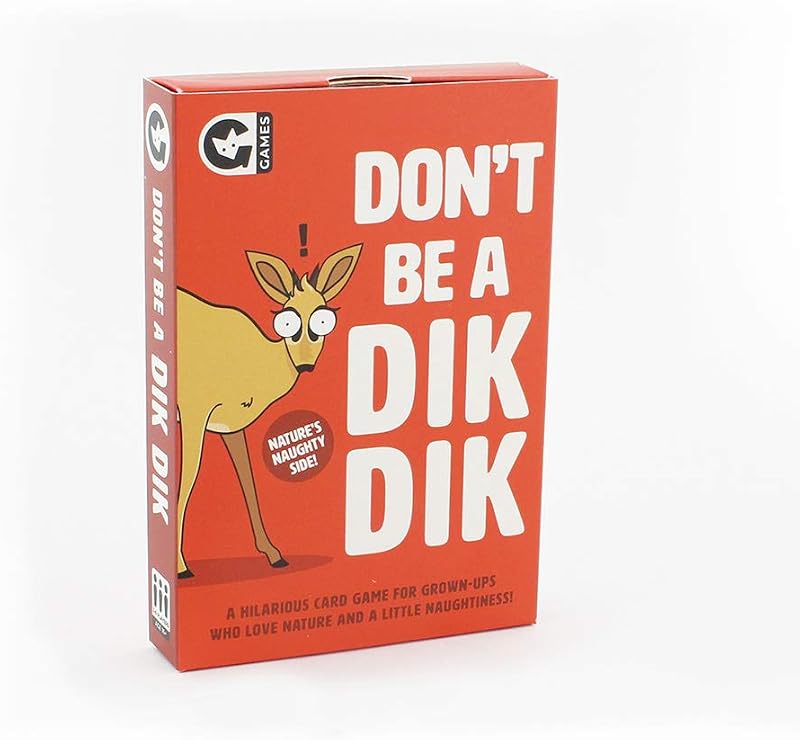 Ginger Fox Dont Be A Deer Deer Card Game | Naughty Nature Names Party Game 16+
