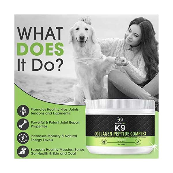 K9 Collagen PEPTIDE Complex W/BIOTIN Hip & Joint Supplement for Dogs