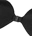 Anmengte Bra Reusable Self Adhesive Silicone Invisible Backless Sexy Nubra Wings(Black C)