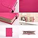 iSuperb Earring Organizer Book Design Travel Jewelry Storage Case Tray Holder for Girls Christmas Gift 7.3x5.5x1.8inch (Black)