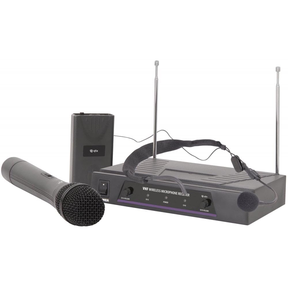 qtx 171.810UK VHN2 Handheld and Neckband Wireless Mic System