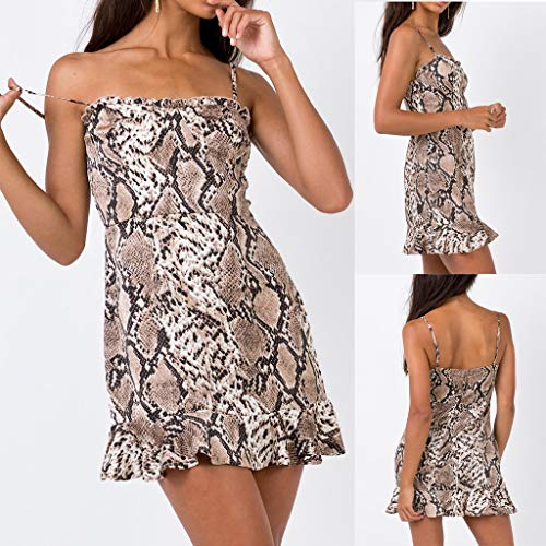 TOTOD Dress Sale, Women Sexy V-Neck Bag Hip Clubwear Dresses - Bow Vest Shirt Short Bow Tops Striped Skirts(Brown,L)