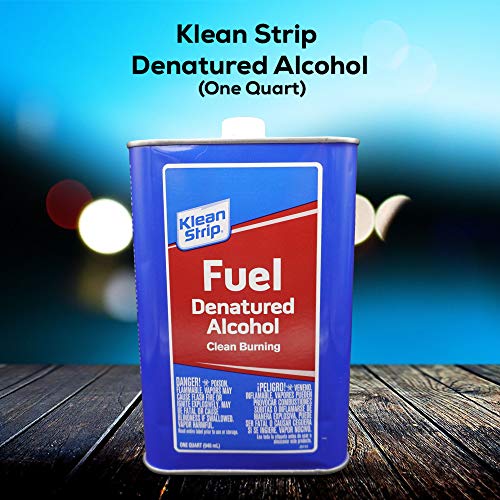 Klean Strip Denatured Alcohol 1 Quart with Expandable Funnel for
