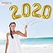 2021 Happy New Year Balloons | 42-inch Gold 2021 Number Foil Large Balloons | Perfect for New Year’s Party/Events as Balloon Decorations (Gold),