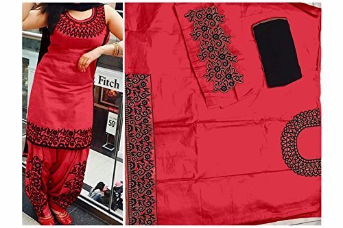 women's cotton silk salwar suit dress material (ev_salwarsuit_patiyala_unstitched)