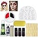 UNOMOR Halloween Makeup Kit with Fake Blood and Glow in Dark Nails for Witch Vampire Makeup