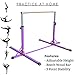 XTEK Gym Pro Gymnastics Bar: Adjustable Height Horizontal Bar | 3-5ft | Sturdy Gymnastics Equipment for Home Training for Young Gymnasts | Kip Bar Fits Regular Size Mat (4ft Wide)