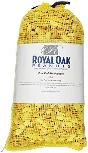 Royal Oak Gourmet Virginia Raw Out Of The Shell Peanuts, 5 Pound Bags (Pack of 2)