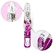 36-Frequency Soft Silicone Rotating Bullet Thrusting Powerful Stimulation Clit Dildo G-Spot Vibrator for Women, Pink