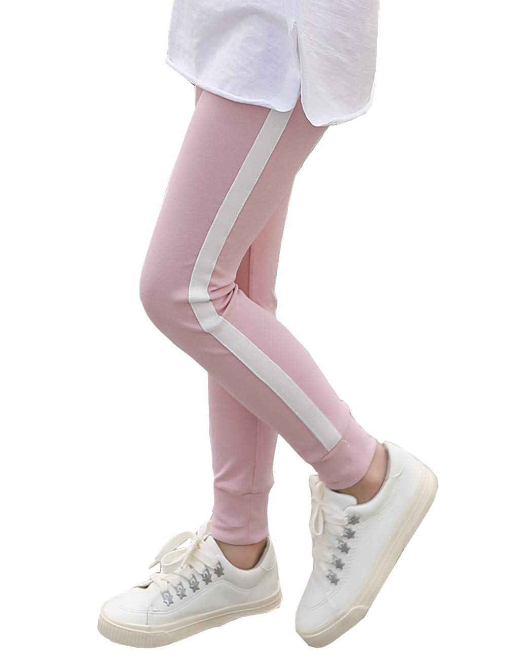 Mua 女の子 レギンスパンツ キッズ サイドライン入り 長ズボン 薄 弹力性 スポーツ ウェア ルーム ジャージ美脚 ロングパンツ ボトムス 通気性抜群 人気 春夏3色100 110 1 130 140 150 Cm Tren Amazon Nhật Chinh Hang Fado