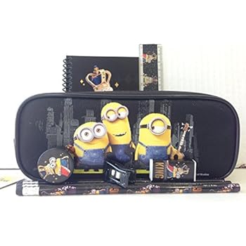 It's Good to Be a Minions Stationery Set with Pencil Case/pouch/holder-black