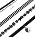 FIBO STEEL 8PCS Womens Black Velvet Choker Necklace for Girls Lace Choker Tattoo Necklace …