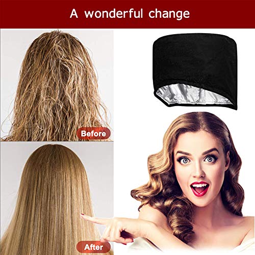 Totofac Heizkappe Haarpflege, Haarheizkappen Kopfpflegemütze für Tiefenpflegemittel, Haarpflegemütze mit elektrischem, 2 Temperaturmodi, Wärmehaube für häusliche Pflege geeignet