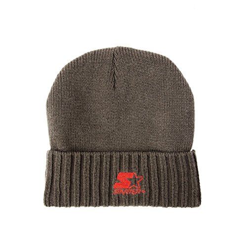 Starter Fish Knit Beanie Hat in Grey