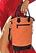 Vina 2 Bottle Wine Tote Bag - Thermal Insulated Champagne Purse Cooler Carrier with Strong Handle and Shoulder Strap, Great for Travel and Restaurants, Picnics, Orange