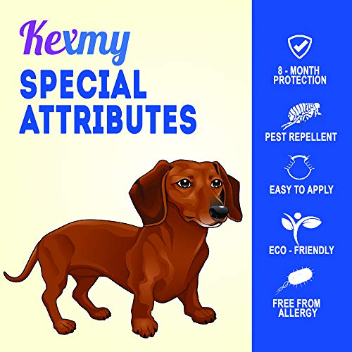 KEXMY Flea and Tick Collar for Dogs - Flea and Tick Prevention for Small, Medium or Large Dog - Waterproof Collar Flea Tick - 8 Month Protection Dog Flea and Tick Control - Thumbnail 2