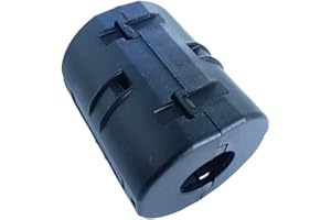 Clip-On RFI Noise Suppressor Ferrite Core Filter For Power Cables, Nickel Zinc Material, 17Mm & 24Mm Snap-On -EMI Filter, Bla