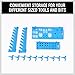 HORUSDY 44-Piece Garage Storage System Racks, Wall Mounted, Peg Board Hook and Panel Set, Tools parts and Craft Organizer Storage Racks (44-Piece)