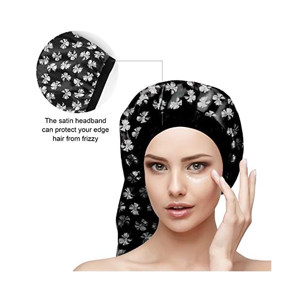 KissDate-3-PCS-Extra-long-Satin-Bonnet-Adjustable-Silk-Night-Sleep-Cap-Sleeping-Head-Cover-with-Wide-Elastic-Band-Hair-Loss-Cap-for-Women-Girl-Sleeping-Spa-Long-Curly-Hair-Protection KissDate 3 PCS Extra long Satin Bonnet, Adjustable Silk Night Sleep Cap, Sleeping Head Cover with Wide Elastic Band, Hair Loss Cap for Women Girl Sleeping Spa Long Curly Hair Protection