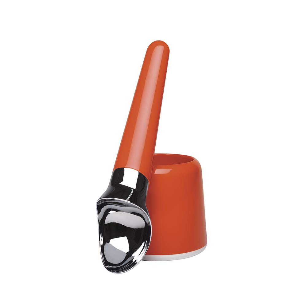 zakdesigns Ice Cream Scoop and Water Well, Orange, 22 x 9 cm