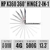 HP Pavilion x360 360° hinge 2-in-1 13.3-Inch Touch Screen Laptop (2.1GHz Speed, 4GB Memory, 500GB Hard Drive) Silver