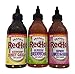 Franks RedHot Hot Sauce Variety Sampler 3 Pack - Squeezable Bottles, Each 6.8oz